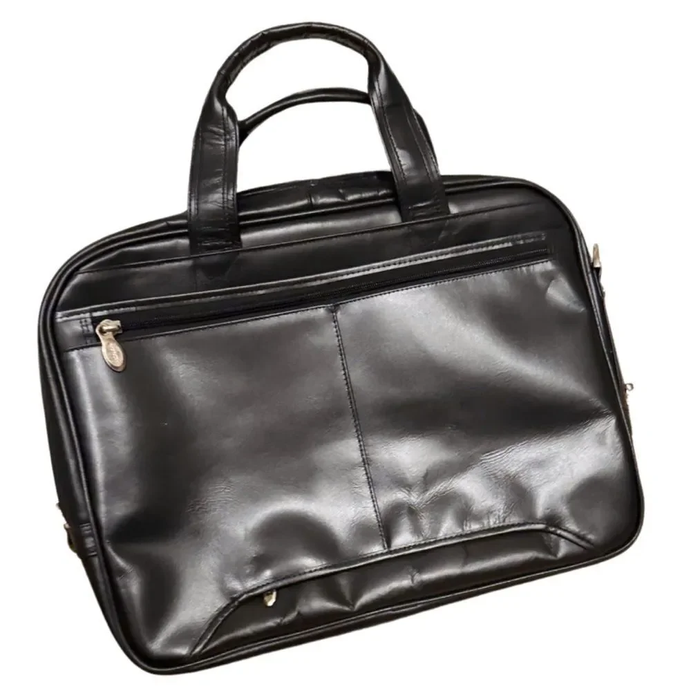McKLEIN Pearson Leather 17 in.Exp Double compartment Laptop Briefcase bag $480
